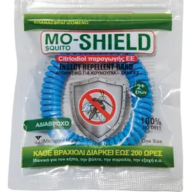 Menarini Mo-Shield Insect Repellent Band - Αντικουνουπικό Βραχιόλι Χρώμα Μπλε, 1 τεμάχιο