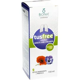 Bionat Pharm Tusfree - Φυτικό Σιρόπι Για Ξηρό Και Παραγωγικό Βήχα, 150ml
