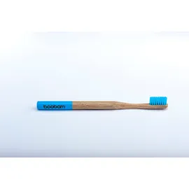 Boobam Brush Style Medium Blue - Οδοντόβουρτσα Ενηλίκων Από Φυσικό Μπαμπού, 1 τεμάχιο