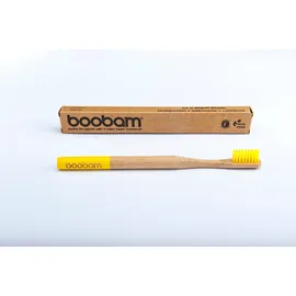 Boobam Brush Style Yellow Adult Soft - Οδοντόβουρτσα Ενηλίκων Από Φυσικό Μπαμπού, 1 τεμάχιο