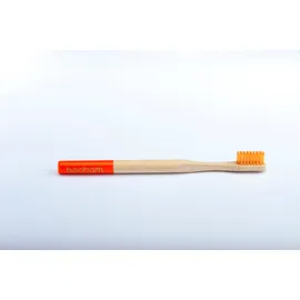 Boobam Brush Style Medium Orange - Οδοντόβουρτσα Ενηλίκων Από Φυσικό Μπαμπού, 1 τεμάχιο