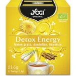 Yogi Tea Organic Tea Detox Energy - Οργανικό Τσάι Με Λεμονόχορτο, Πικραλίδα & Γλυκόριζα Για Αποτοξίνωση Και Ενέργεια, 12 Φακελάκια