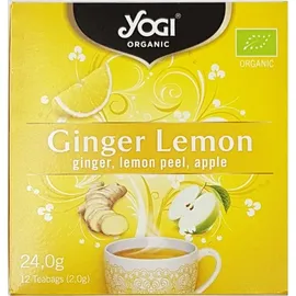 Yogi Organic Tea Ginger Lemon - Οργανικό Τσάι Με Τζίντζερ, Λεμόνι & Μήλο, 12 φακελάκια