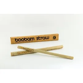 Boobam Straws Natural - Καλαμάκια Από Μπαμπού, 2 τεμάχια