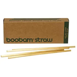 Boobam Straws Wheat Natural 22cm - Επαναχρησιμοποιούμενα Φυσικά Καλαμάκια Από Σιτάρι, 100 τεμάχια