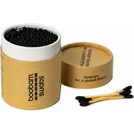 Boobam Swabs 100% - Βιοδιασπώμενες Μπατονέτες Από Ξύλο Bamboo, 200 τεμάχια