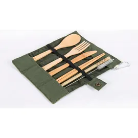 Boobam Tensils Cutlery Set - Σετ Μαχαιροπήρουνα Από 100% Οργανικό Βamboo, 7 τεμάχια