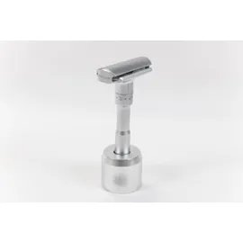 Boobam Adjustable Steel Razor & Stand Silver - Μηχανή Ξυρίσματος Με Βάση, 1 τεμάχιο