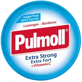 PULMOLL Extra Stront Fort Vitamin C Καραμέλες για το Βήχα &amp; τον Ερεθισμένο Λαιμό 45gr