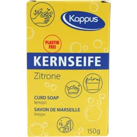 KAPPUS Kernseife Soap Σαπούνι Προσώπου &amp; Σώματος με Άρωμα Λεμόνι 150gr 1τμχ
