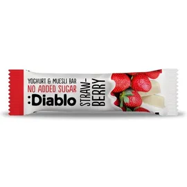 Diablo Μπάρα Δημητριακών με Γιαούρτι και Φράουλες χωρίς Ζάχαρη, 30gr