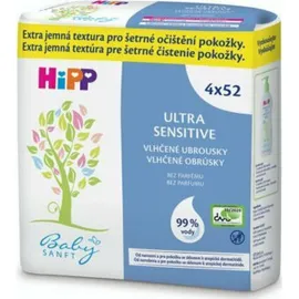 Hipp Μωρομάντηλα Ultra Sensitive 208τμχ