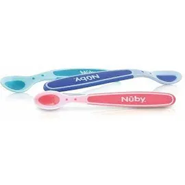 NUBY Patented hot safe spoon  παιδικο κουταλακι 3m+ με αισθητήρα θερμοκρασίας Hot Safe σε 3 χρώματα ID5235