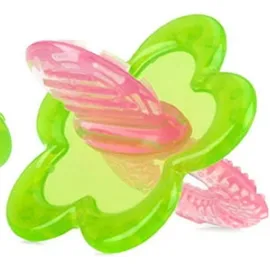 NUBY Silicone Chewbies 0m+ Ρόζ Πολυκρίκος Μασητικό οδοντοφυΐας 3D σχήμα λουλούδι ,ID6826