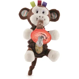 NUBY Λούτρινο παιχνίδι μαϊμού με πιπίλα  0m+ ,ID 5853