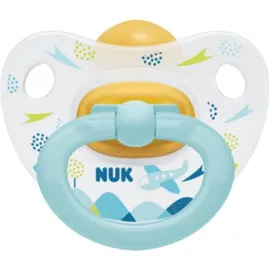 NUK - Classic Happy Kids Πιπίλα Καουτσούκ Mint Plane 18-36m (10.737.036)  | 1τμχ