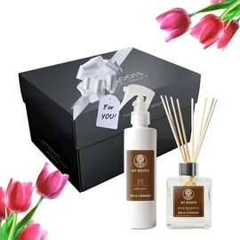 MY ROOTS - Silk &amp; Cashmere Collection Gift Set Silk &amp; Cashmere Diffuser Sticks (100ml) &amp; Silk &amp; Cashmere Linen Spray (200ml)