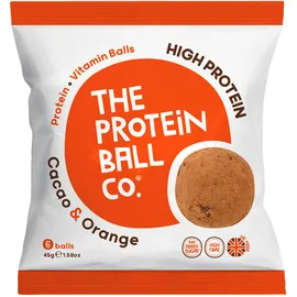 The Protein Ball Co Μπαλίτσες Πρωτεϊνης Cacao & Orange 6 Τεμάχια - 45gr