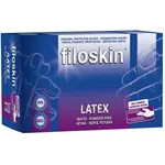 Filoskin Γάντια Latex Χωρίς Πούδρα Λευκά Medium 100 τεμ