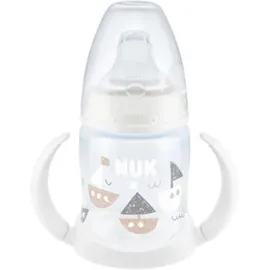 Nuk First Choice. Learner Bottle 150ml Σιλικ. 6-18m Λευκο Καραβακια (10.743.943) 1τμχ