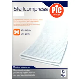 Pic Stericompress 12 Αποστειρωμένες Γάζες 36x40cm