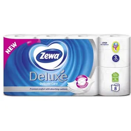 Χαρτί Υγείας Zewa Deluxe Delicate Care με άρωμα 3φυλλο 8 ρολά