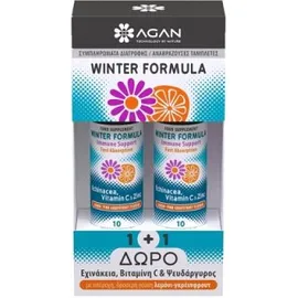 Agan Winter Formula με Echinacea + Vitamin C + Zinc 10 Eff Tabs Δώρο