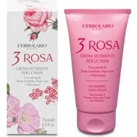 L’Erbolario 3 Rosa Crema Nutriente Per le Mani 75ml