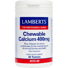 Lamberts Chewable Calcium 400mg 60Tabs