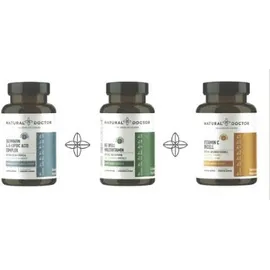 Natural Doctor Silymarin & A-Lipoic Acid Complex + Be Well Multivitamin + Vitamin C Incell