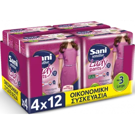 Sani Lady Discreet Pants No3 Large Οικονομική Συσκευασία (48τεμ)