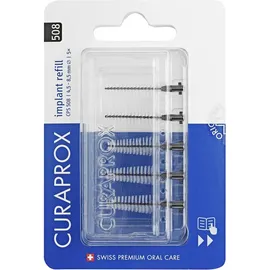 Curaprox CPS 508 implant interdental brushes black refill Μεσοδόντια Βουρτσάκια Μαύρο 5τμχ