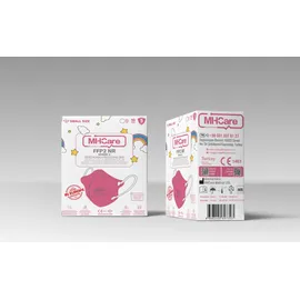 MHCare FFP2 KN95 NR Small.  Μάσκα Προστασίας για Παιδιά και Μικρό Πρόσωπο 10άδα Ροζ, 10τμχ