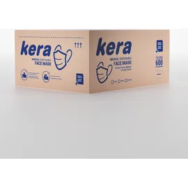 Μάσκες προσώπου kera medical μιας χρήσης 600 ΤΜΧ 3ply- Type II, ≥98% BFE medical devices  - ΙΑΤΡΙΚΗ ΤΡΙΦΥΛΛΗ