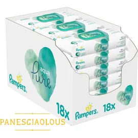 Pampers Aqua Pure Μωρομαντηλα Monthly pack- 864 Μωρομαντηλα (18x48τεμ) 