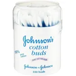 JOHNSON’S Cotton Buds Μπατονέτες από 100% αγνό βαμβάκι, 100 τεμάχια
