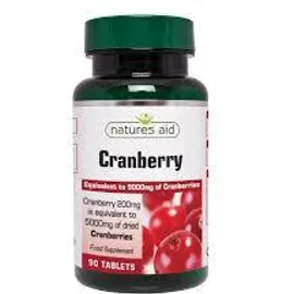 NATURES AID CRANBERRY 200mg (5000MG EQUIV) 90 TABS