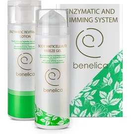 BENELICA ENZYMATIC AND SLIMMING SYSTEM ENZYMATIC REVITALIZING LOTION  200ML&amp; BODY ANTICELLULITE FREEZE GEL 150ML