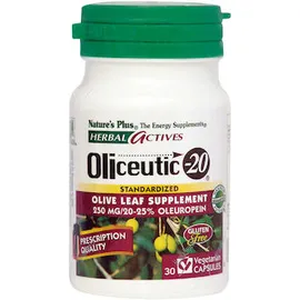 Nature's Plus Oliceutic 20 Συμπλήρωμα Διατροφής Εκχύλισμα Φύλλων Ελιάς Ενίσχυση Ανοσοποιητικού 30 φυτικές κάψουλες