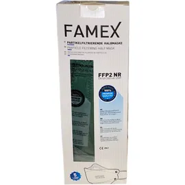 Famex FFP2 NR Σκούρο Πράσινο με Προστασία άνω των 98% Προσφέρουν Εξαιρετικά Άνετη Αναπνοή 10 Τεμάχια