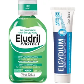 Elgydium Promo Eludril Protect 500ml+ Antiplaque Toothpaste 75ml