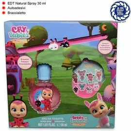 CRY BABIES Set με Eau de Toilette Παιδική Κολώνια 30ml, Αυτοκόλλητα &amp; Βραχιόλι για Παιδιά 3+ ετών