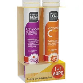 Pharmalead Promo (1+1 Δώρο) Echinacea 20 αναβράζοντα δισκία + Δώρο Vitamin C 1000mg 20 αναβράζοντα δισκία