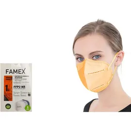 Μάσκα Υψηλής Προστασίας FAMEX FFP2 10τμχ, Πορτοκαλί