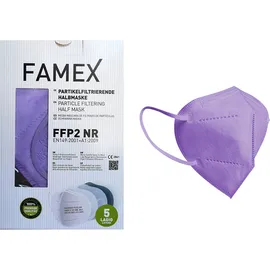 FAMEX MASK - FFP2 NR Μάσκα Υψηλής Προστασίας Μωβ | 1 τεμάχιo
