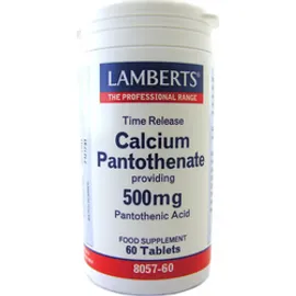 LAMBERTS CALCIUM PANTOTHENATE 500MG (B-5), 60 tabs
