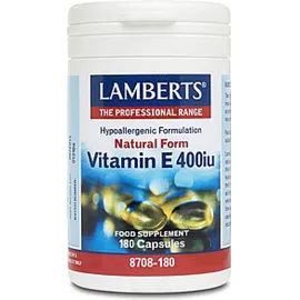 Lamberts Vitamin E 400 iu Natural form, 180 caps