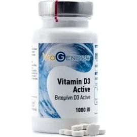 VIOGENESIS Vitamin D-3 Active 1000iu 100ταμπλέτες