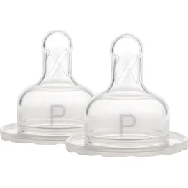 DR. BROWN`S Σετ 2τμχ. Θηλή σιλικόνης με φαρδύ λαιμό 0m+ για πρόωρα