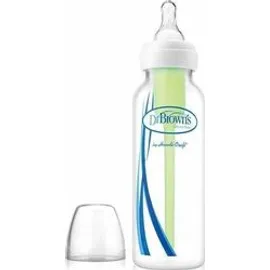 Dr. Brown's Options SB 81005 Πλαστικό Μπιμπερό με Στενό Λαιμό &amp; Θηλή Σιλικόνης, 250ml
